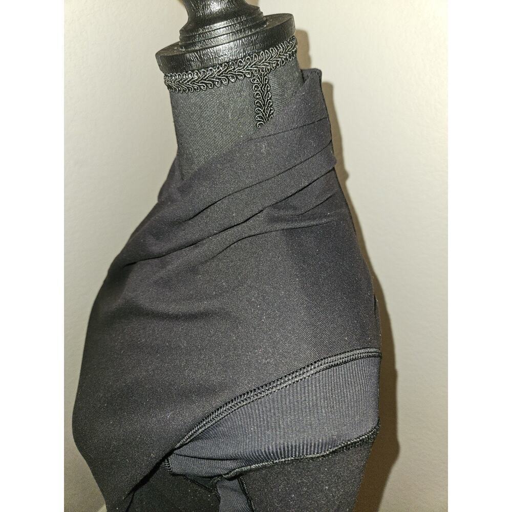 Lululemon Bhakti Yoga Wrap Jacket Size 8 Black Grey Stripe Zip Wrap Asymmetrical - Picture 7 of 11